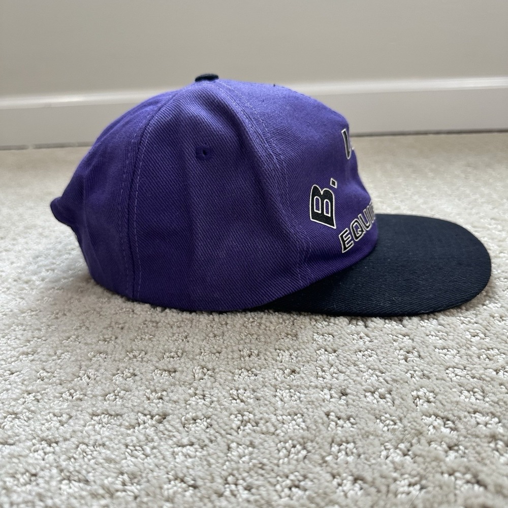 VINTAGE BUM Equipment Hat Cap Baseball Strapback Colorblock Script 80's 90's OS - Picture 5 of 6